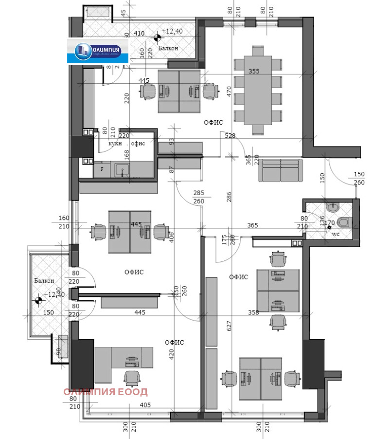 For Sale  Office Ruse , Tsentar , 182 sq.m | 88334192 - image [3]