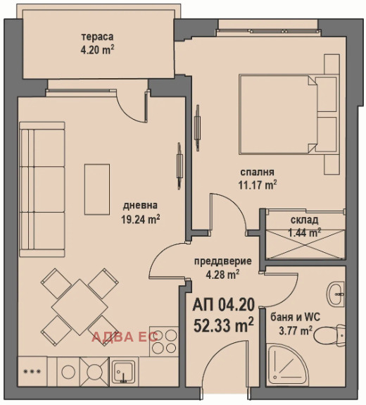 Продава 2-СТАЕН, гр. София, гр. Банкя