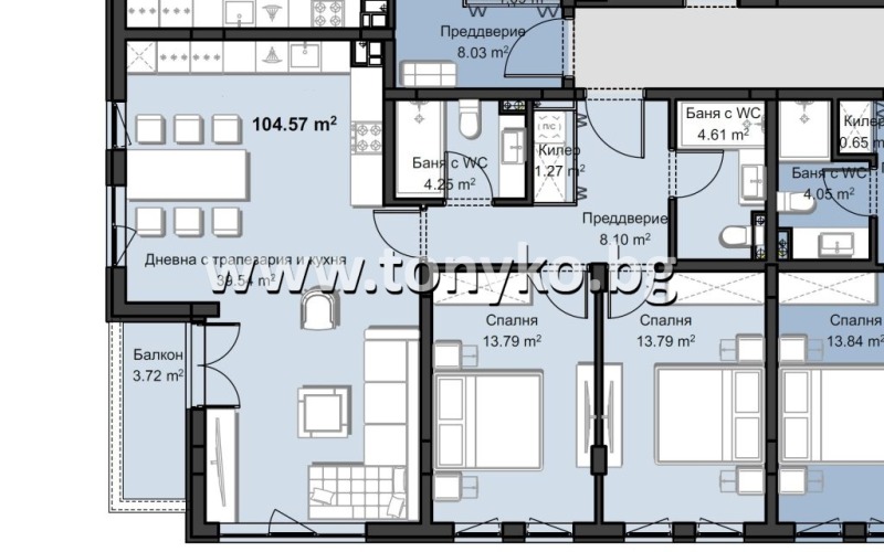 Продава  3-стаен град Пловдив , Христо Смирненски , 128 кв.м | 82936146 - изображение [5]