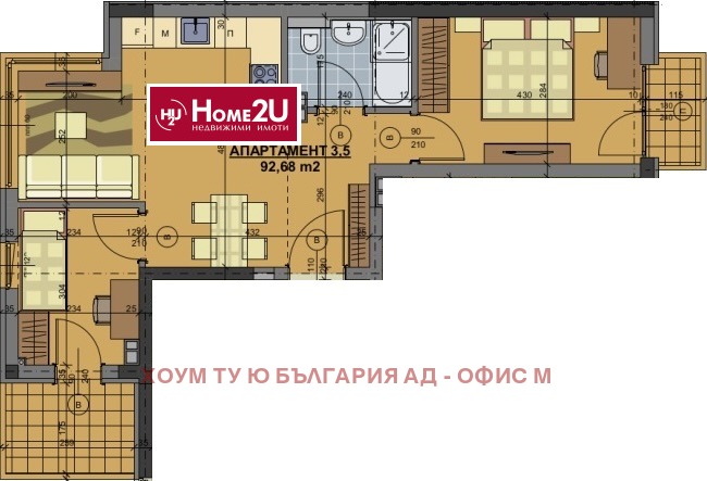 Te koop  2 slaapkamers Sofia , Tsentar , 93 m² | 24425632 - afbeelding [3]