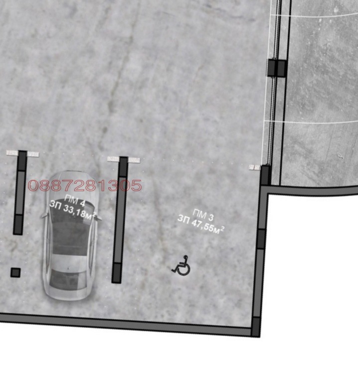 Продава ГАРАЖ, ПАРКОМЯСТО, гр. София, Карпузица, снимка 2 - Гаражи и паркоместа - 52982574