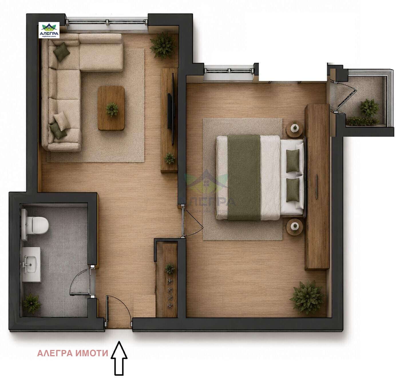 Продава 2-СТАЕН, гр. Пазарджик, Център, снимка 5 - Апартаменти - 54079878