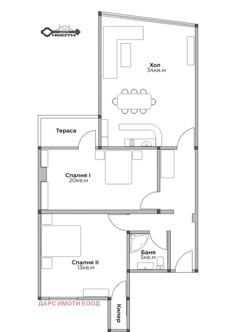 Na prodej  2 ložnice Plovdiv , Trakija , 120 m2 | 50755322 - obraz [11]