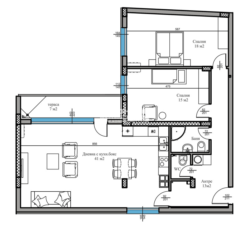 Zu verkaufen  2 Schlafzimmer Plowdiw , Zentar , 133 qm | 19778797 - Bild [4]