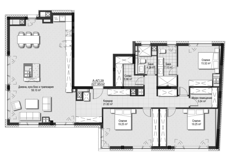 En venta  3 dormitorios Sofia , Vitosha , 228 metros cuadrados | 61716369 - imagen [4]