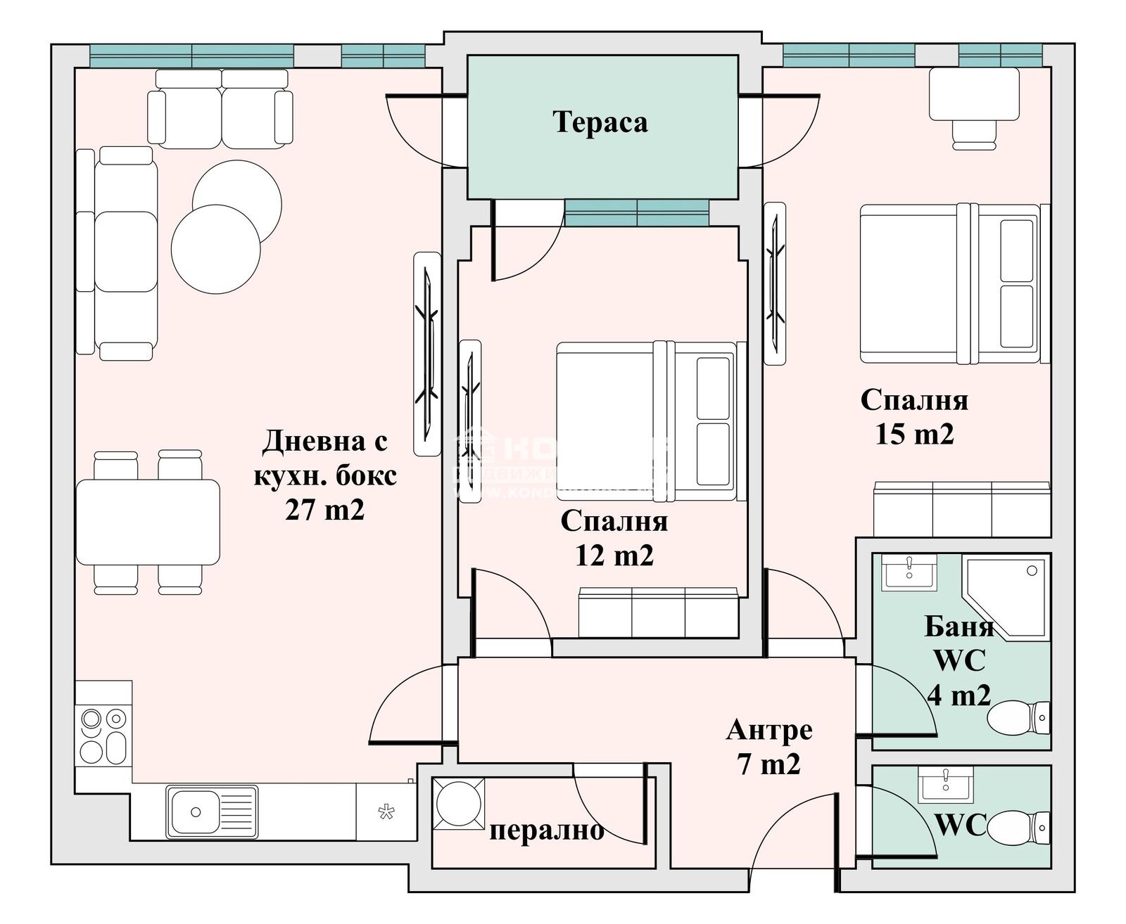 Продава 3-СТАЕН, гр. Пловдив, Тракия, снимка 2 - Апартаменти - 49954558