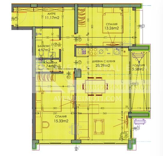 Myytävänä  2 makuuhuonetta Plovdiv , Trakija , 117 neliömetriä | 12846052 - kuva [3]