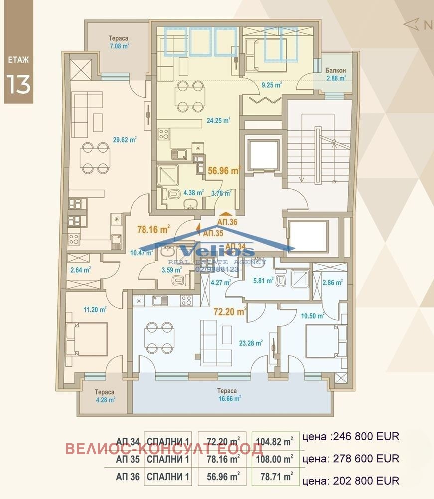 Продава 2-СТАЕН, гр. София, Зона Б-18, снимка 2 - Апартаменти - 54364490