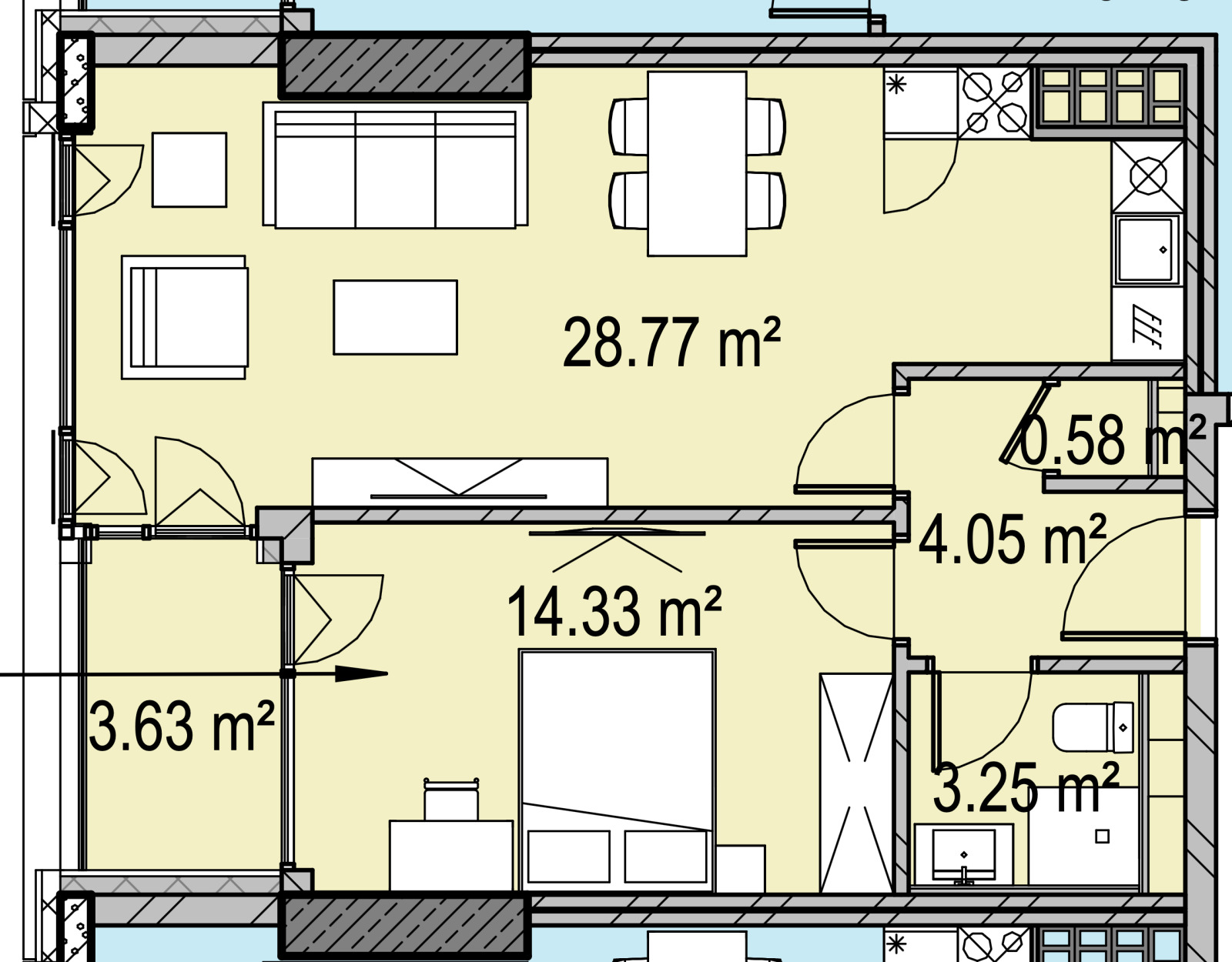 Продава 2-СТАЕН, гр. София, Дружба 1, снимка 2 - Апартаменти - 54549661
