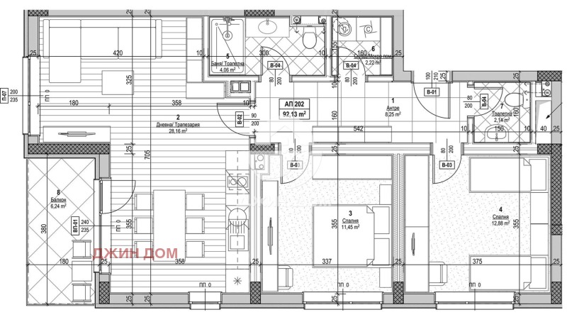 Продава  3-стаен област Бургас , гр. Несебър , 92 кв.м | 57721211 - изображение [15]