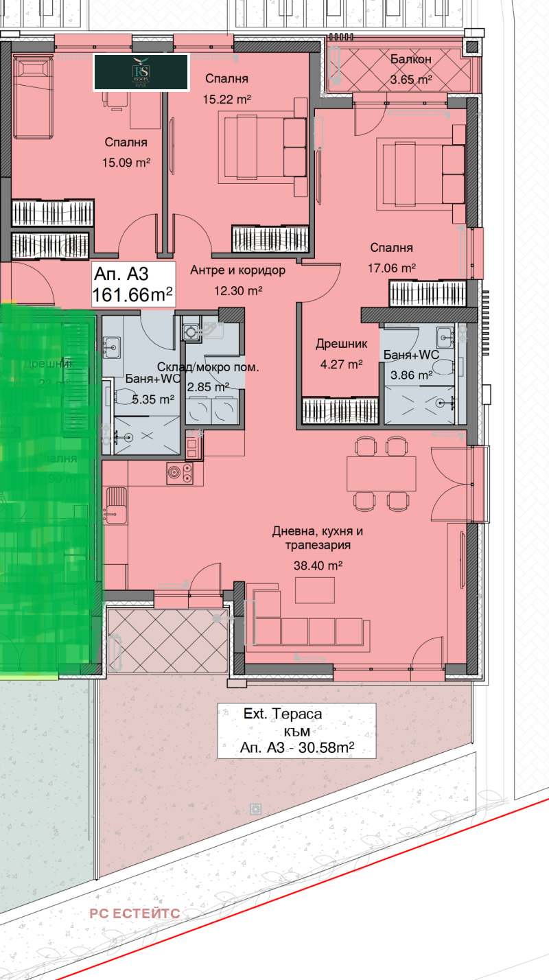 Продава 4-СТАЕН, гр. София, Бояна, снимка 2 - Aпартаменти - 45750284