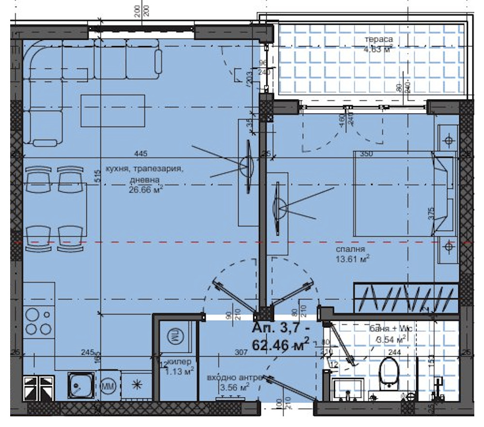 Продава 2-СТАЕН, гр. Пловдив, Христо Смирненски
