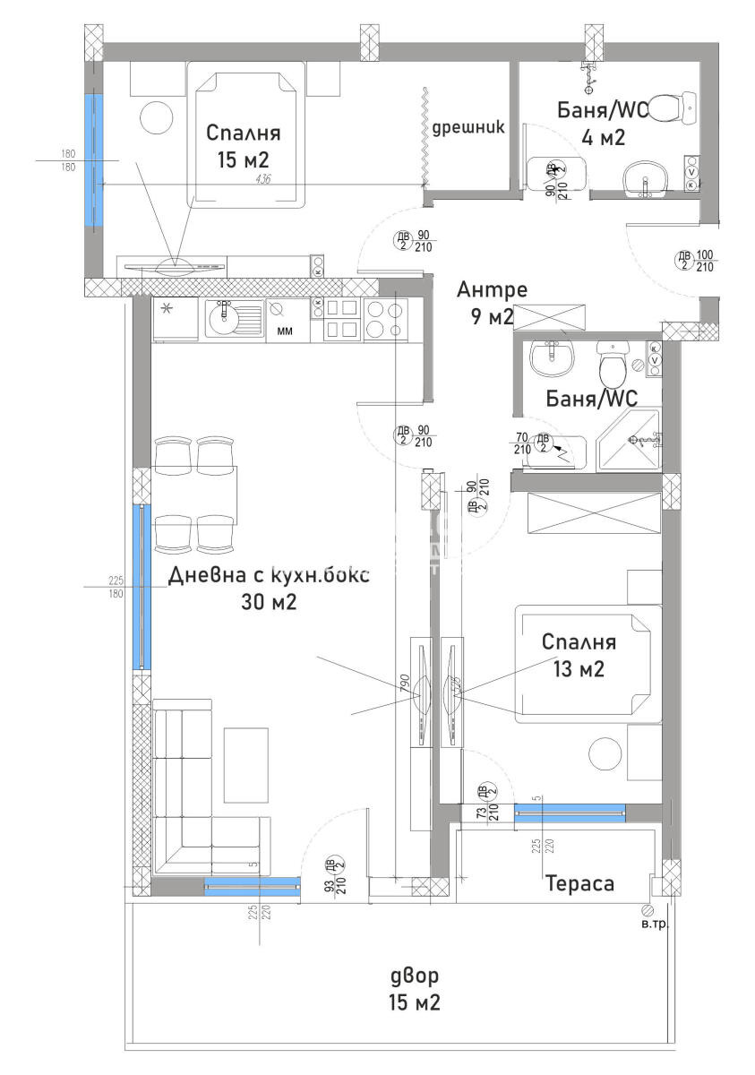 Продава 3-СТАЕН, гр. Пловдив, Остромила, снимка 4 - Апартаменти - 54792369