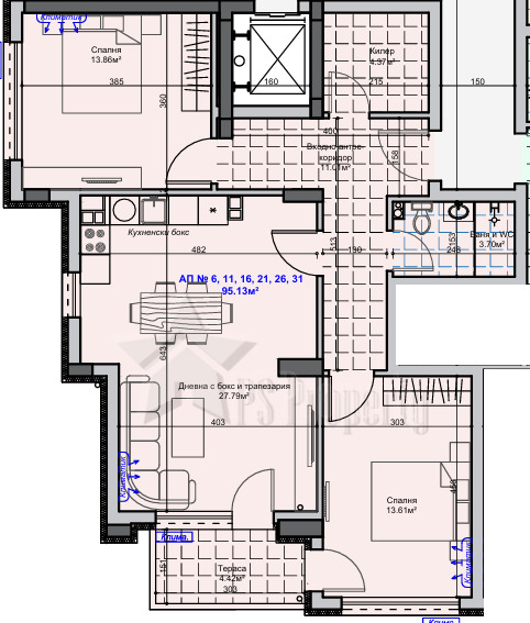 Продава 3-СТАЕН, гр. Стара Загора, Самара 1, снимка 3 - Апартаменти - 55035791