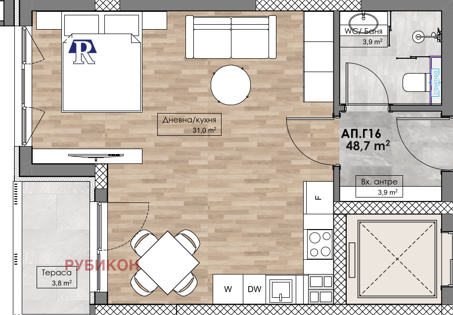 Продава 2-СТАЕН, гр. Пловдив, Кършияка, снимка 2 - Апартаменти - 46010276