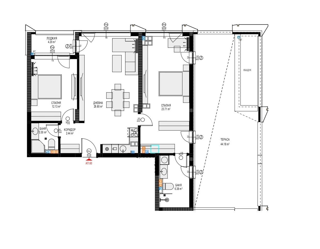 Продава 3-СТАЕН, гр. София, Бъкстон, снимка 3 - Апартаменти - 53888236
