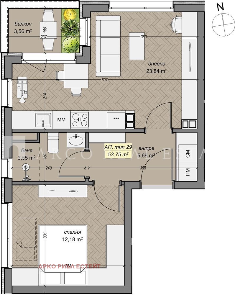 Продава 2-СТАЕН, гр. София, Левски Г, снимка 2 - Апартаменти - 53486424