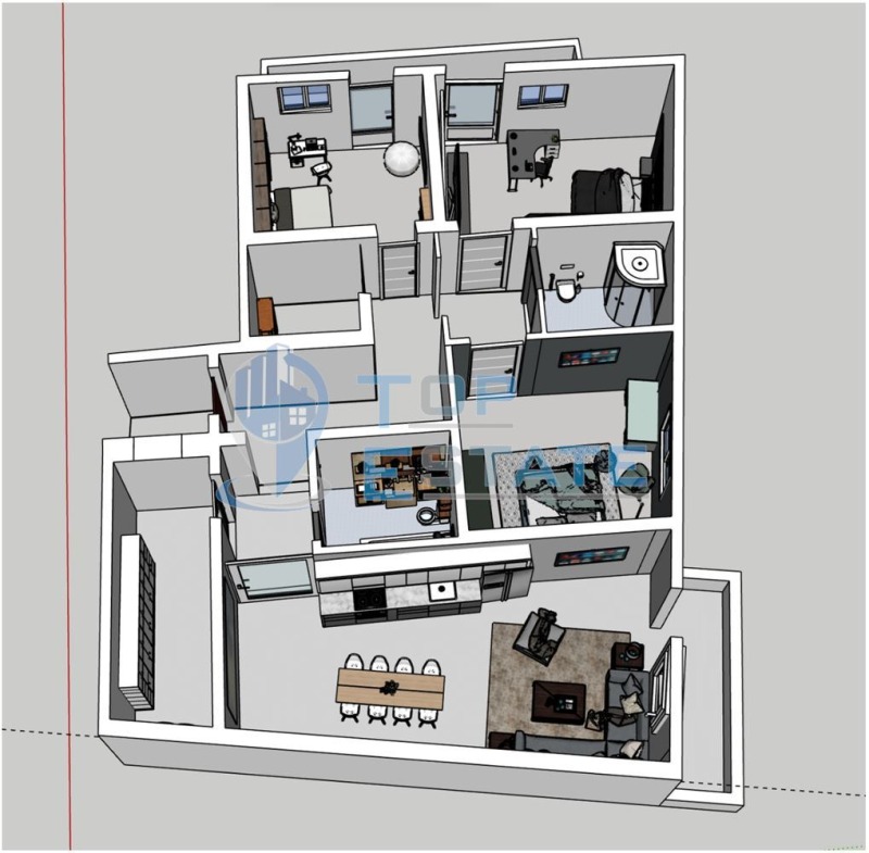 Продава  4-стаен град Велико Търново , Бузлуджа , 170 кв.м | 37577259 - изображение [4]