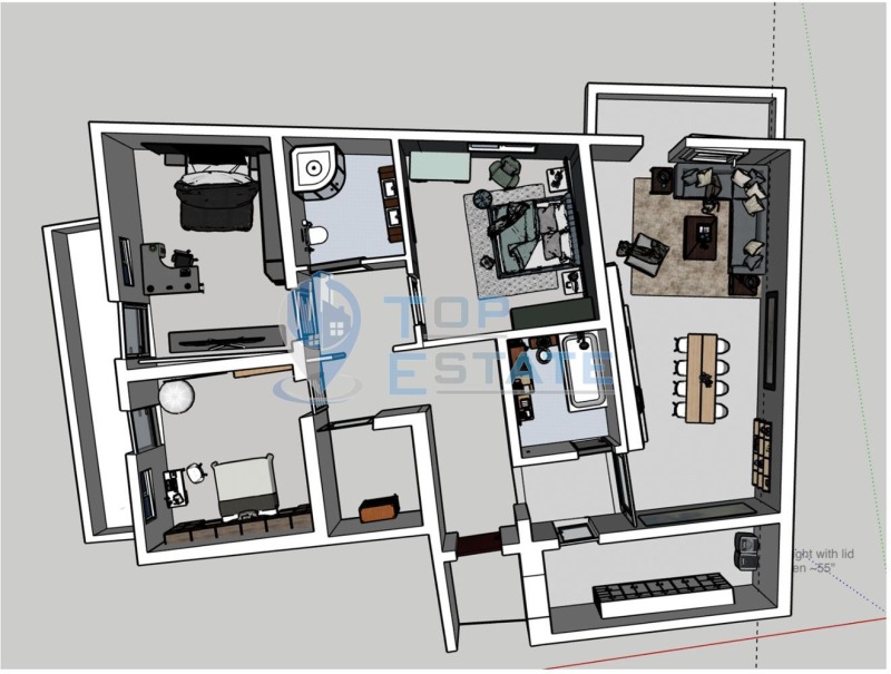 Продава 4-СТАЕН, гр. Велико Търново, Бузлуджа, снимка 4 - Aпартаменти - 48195140