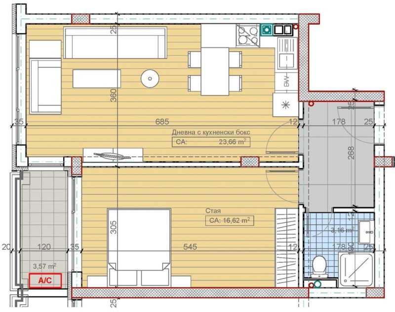 Продава 2-СТАЕН, гр. София, Бояна, снимка 1 - Aпартаменти - 47720601