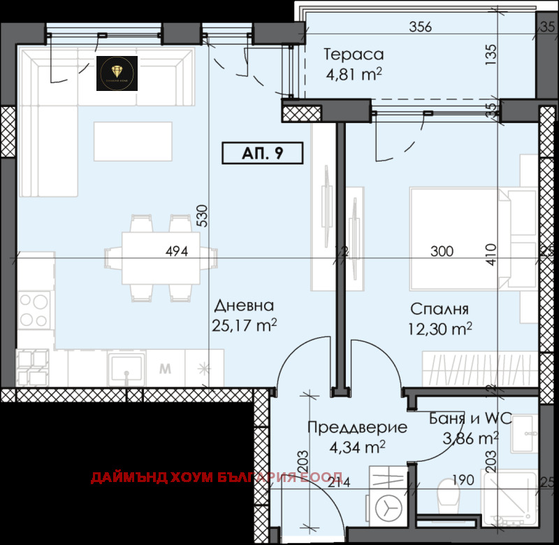 Продава  2-стаен град Пловдив , Тракия , 72 кв.м | 65809270 - изображение [2]