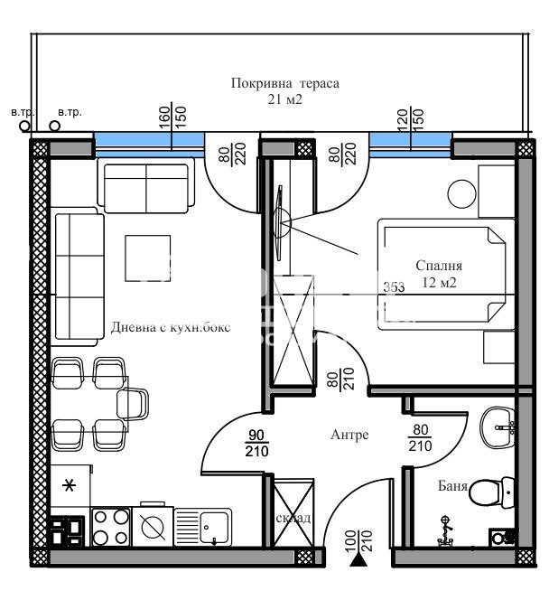 À vendre  1 chambre Plovdiv , Belomorski , 71 m² | 52171913 - image [2]