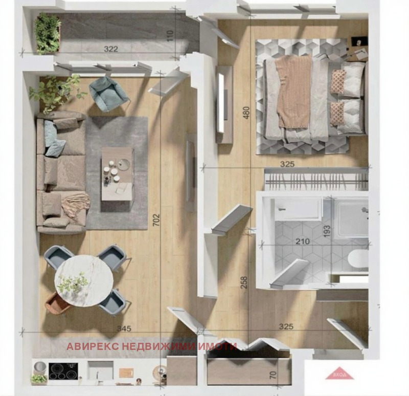 Na prodej  1 ložnice Plovdiv , Trakija , 73 m2 | 36578506 - obraz [2]