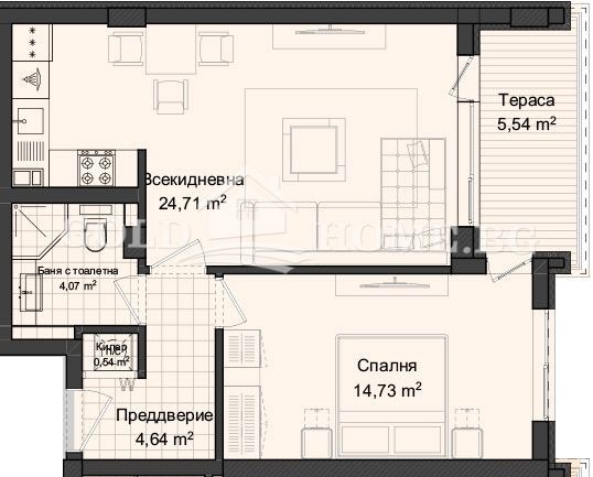 Zu verkaufen  1 Schlafzimmer Plowdiw , Gagarin , 74 qm | 26072683 - Bild [3]
