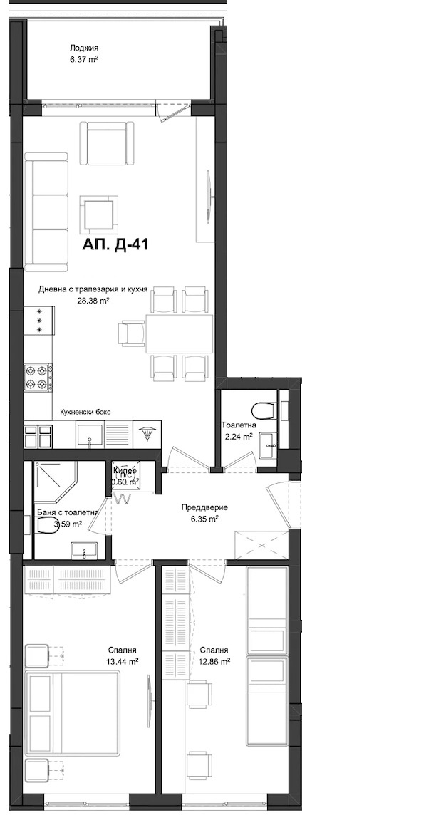 Продава 3-СТАЕН, гр. Пловдив, Гагарин, снимка 2 - Aпартаменти - 47436048