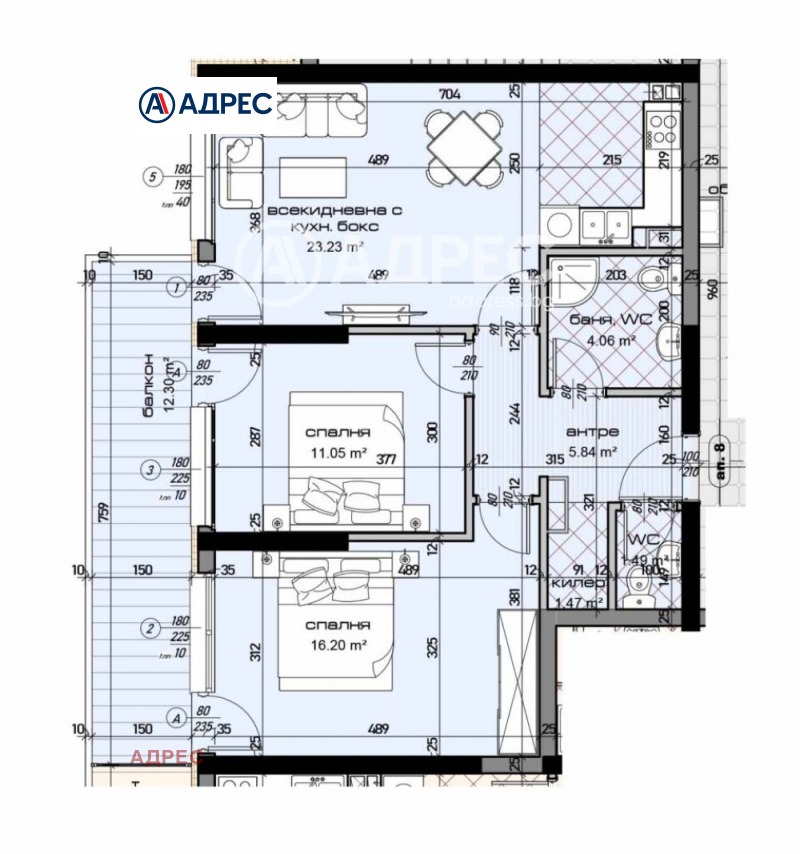 Продается  2 спальни Варна , Младост 1 , 107 кв.м | 61960745