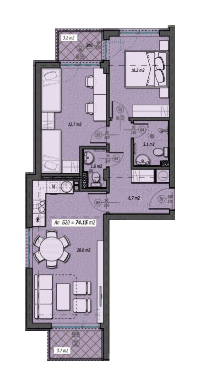 Продава 3-СТАЕН, гр. София, Малинова долина, снимка 9 - Апартаменти - 52707883