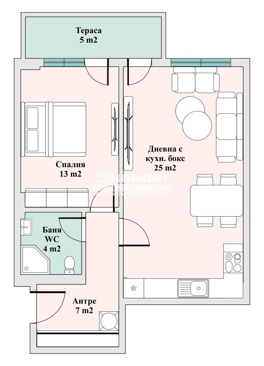 Продава 2-СТАЕН, гр. Пловдив, Тракия, снимка 3 - Апартаменти - 56170074