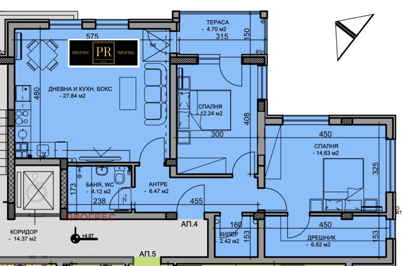 Продава 3-СТАЕН, гр. Пловдив, Христо Смирненски, снимка 14 - Апартаменти - 52193313