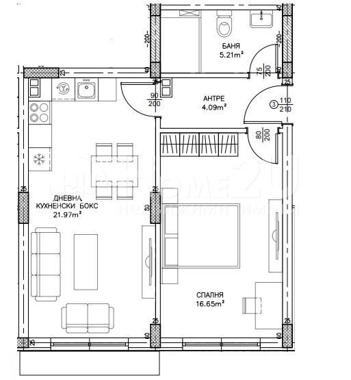 Продава 2-СТАЕН, гр. София, Малинова долина, снимка 6 - Aпартаменти - 48799564