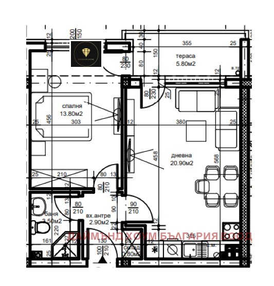 À vendre  1 chambre Plovdiv , Belomorski , 62 m² | 25640574 - image [2]