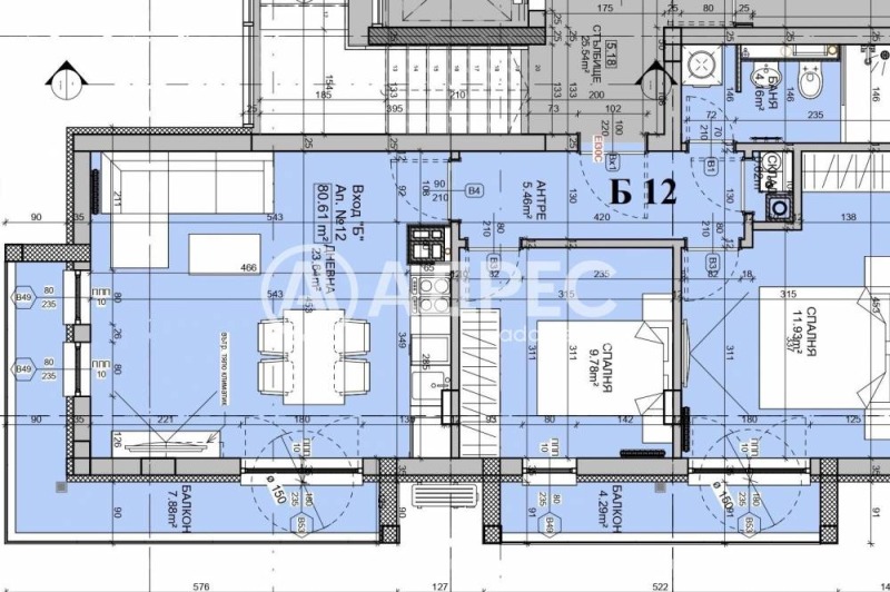 Myytävänä  2 makuuhuonetta Sofia , Manastirski livadi , 96 neliömetriä | 74562551 - kuva [4]