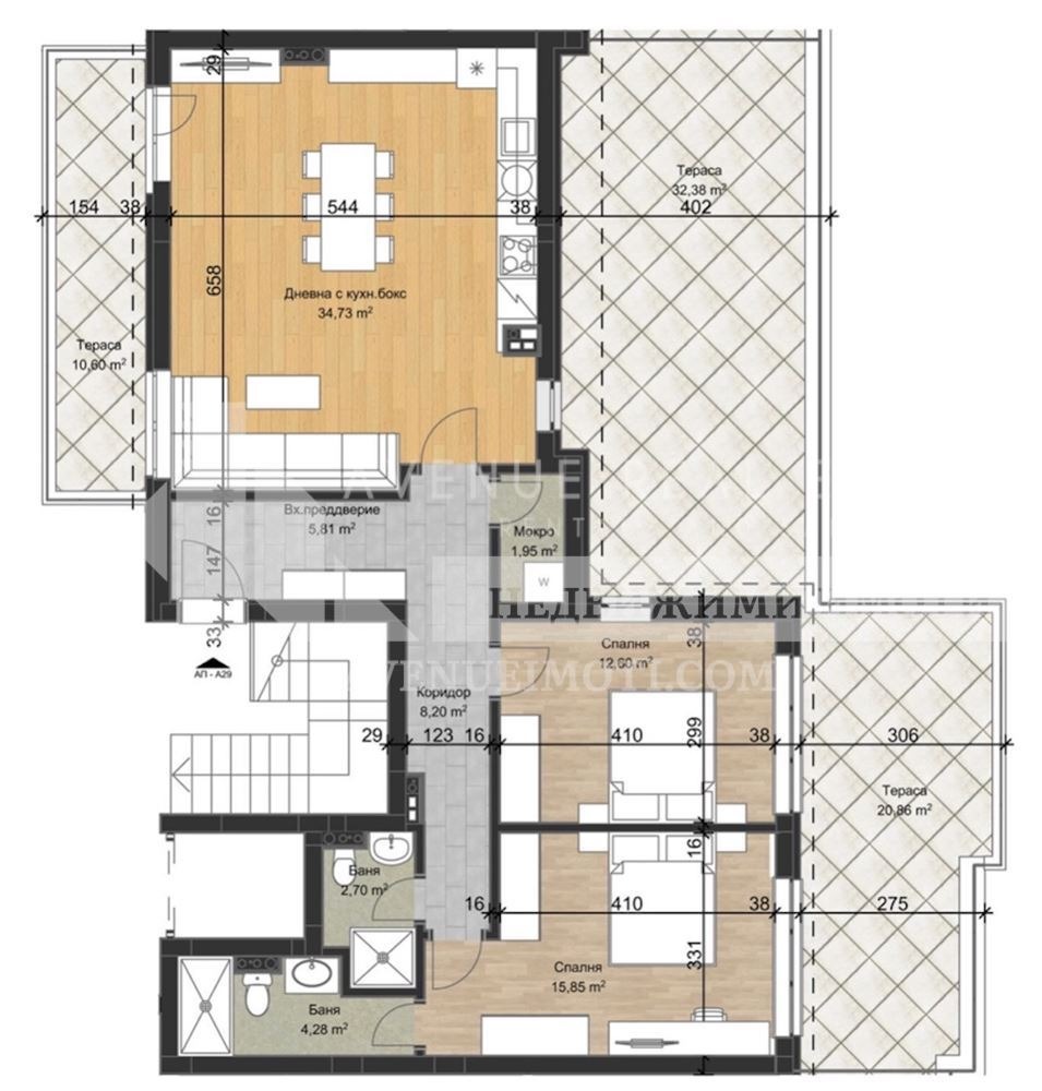 Продава 3-СТАЕН, гр. Пловдив, Остромила, снимка 2 - Апартаменти - 53682072