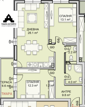 3-стаен град София, Малинова долина 12