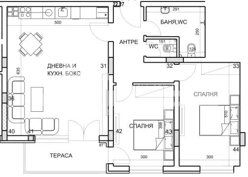 Zu verkaufen  2 Schlafzimmer Plowdiw , Mladeschki Halm , 103 qm | 68276098 - Bild [2]