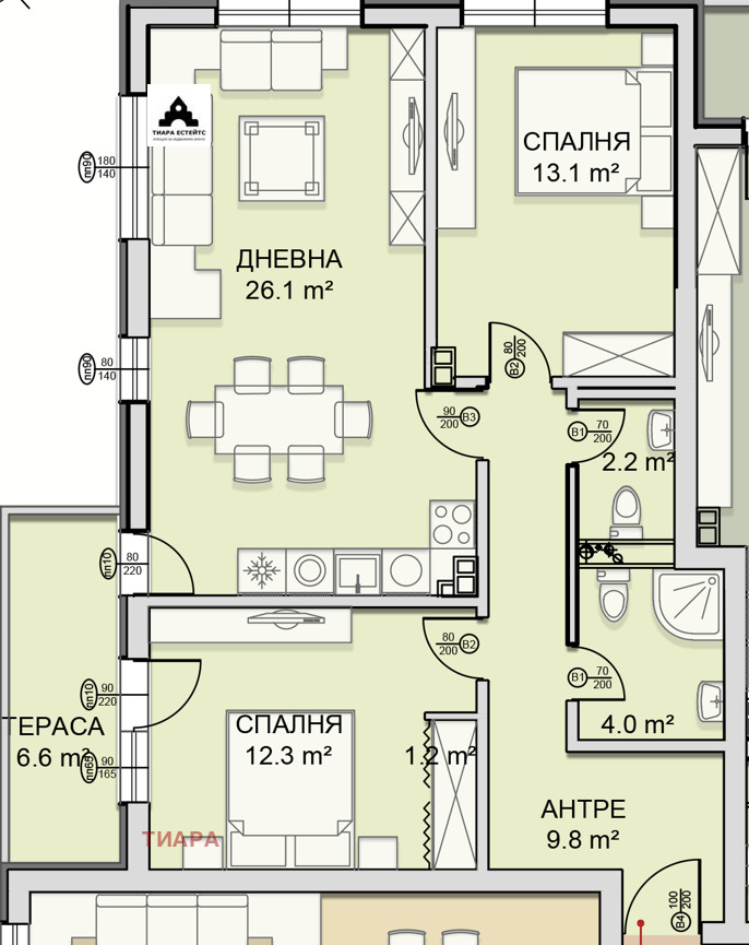 Продава 3-СТАЕН, гр. София, Малинова долина, снимка 11 - Aпартаменти - 48667882