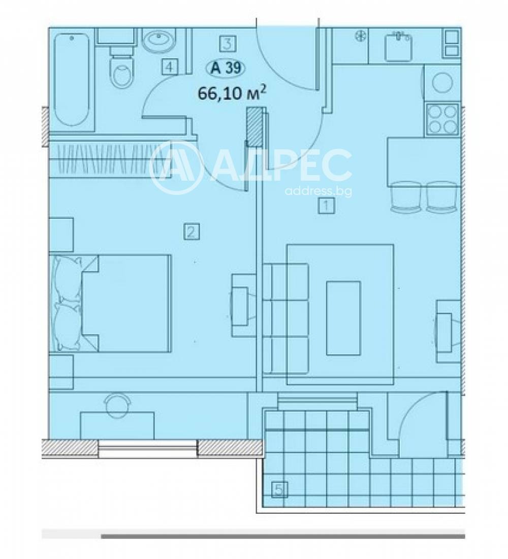 Продава 2-СТАЕН, гр. София, Център, снимка 4 - Апартаменти - 54065740