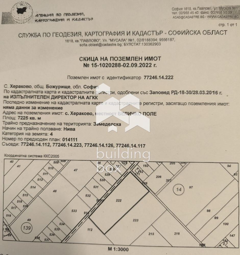 Продава ПАРЦЕЛ, с. Хераково, област София област, снимка 4 - Парцели - 54389546
