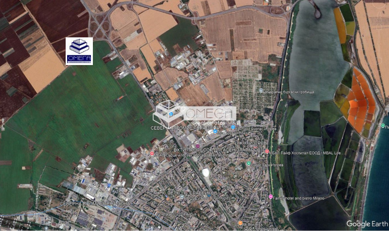 Продава ПАРЦЕЛ в град Бургас, Промишлена зона - Север - 5200 кв.м / 250 000 € » 488 957.50 лв., ОМЕГА