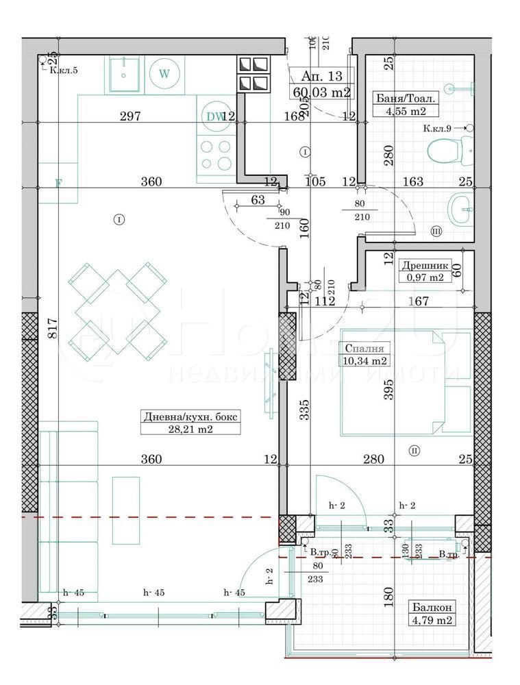 Продаја  1 спаваћа соба Варна , Левски 1 , 70 м2 | 38712984 - слика [2]