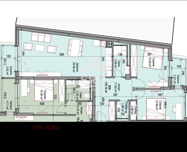Продава 3-СТАЕН, гр. София, Сухата река, снимка 2 - Апартаменти - 53946214