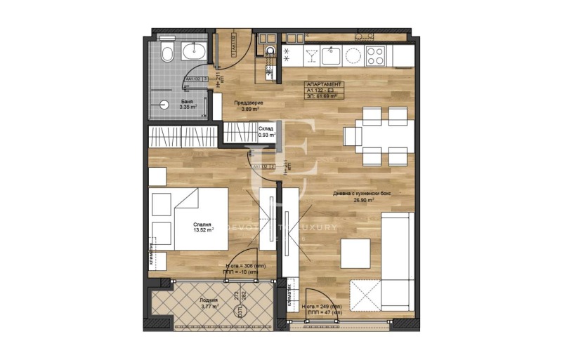 Продава 2-СТАЕН, гр. София, Бояна, снимка 2 - Aпартаменти - 49555056