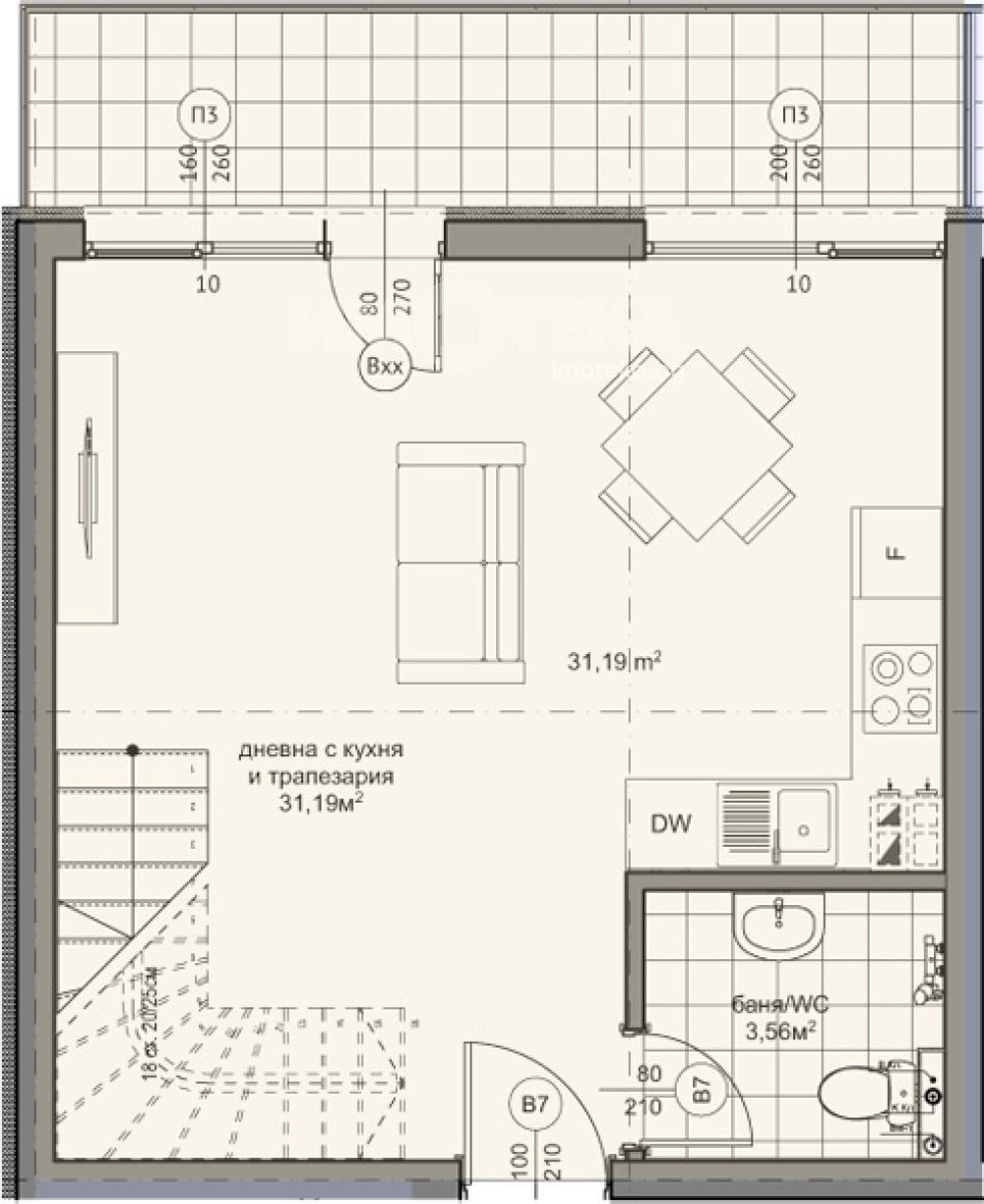 Продава 3-СТАЕН, гр. Варна, Младост 2, снимка 5 - Апартаменти - 54993663