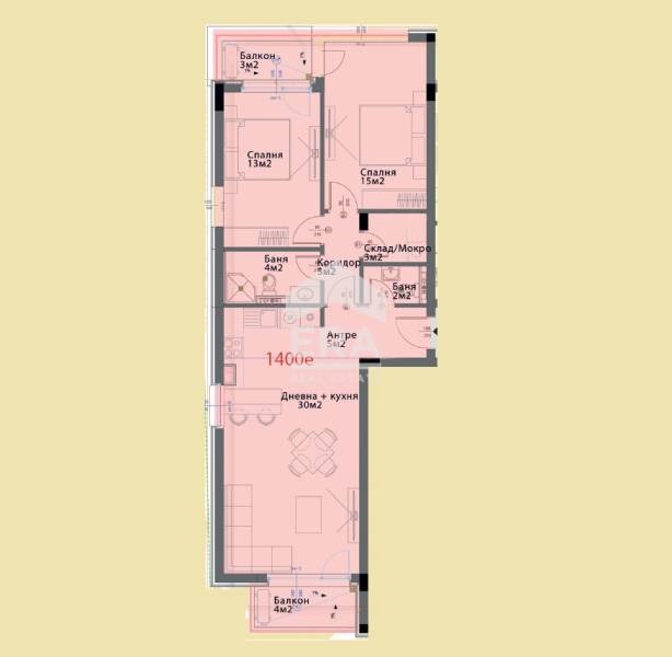 Продава 3-СТАЕН, гр. София, Модерно предградие, снимка 4 - Апартаменти - 53512514