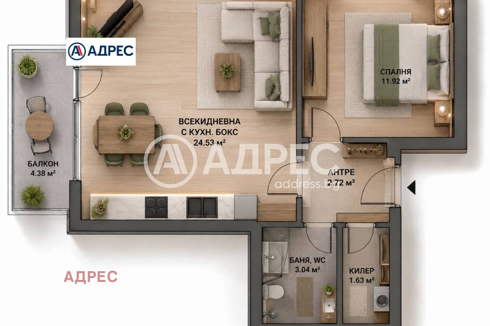 Продава 2-СТАЕН, гр. Варна, Младост 1, снимка 4 - Апартаменти - 55395849