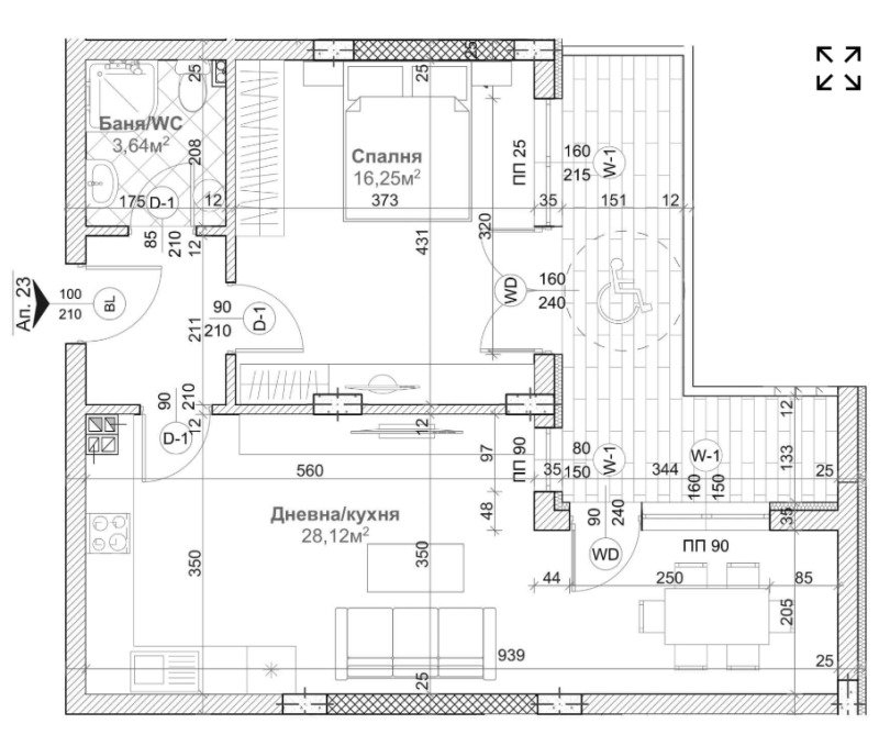 Te koop  1 slaapkamer Varna , Levski 1 , 86 m² | 86890605 - afbeelding [5]